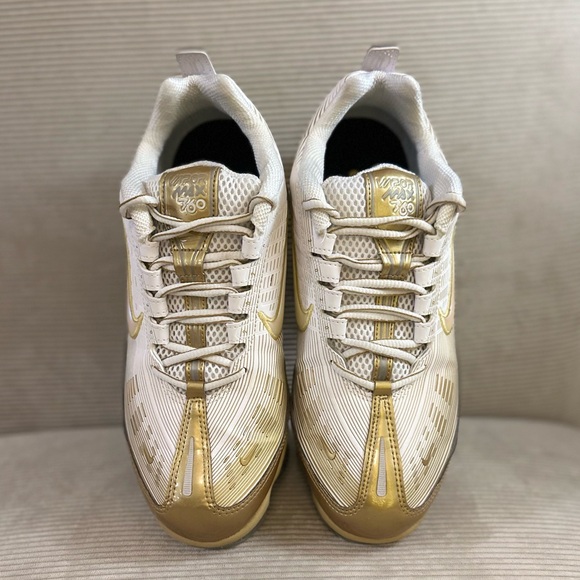 Nike Women’s Nike Air VaporMax 360 'White Metallic Gold' size 10 - Picture 10 of 12